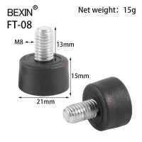 Резиновый штатив BEXIN для камеры Manfrotto, монопод, подставка для штатива M8 1/4 дюйма, 3/8 дюйма, противоскользящий штатив, подставка для ножек штатива, монопода