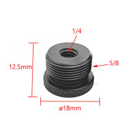 Переходник с резьбой от 3/8 до 5/8 дюйма «Папа-мама» от 1/4 до 5/8 дюйма, винтовое крепление для штатива, подставка для освещения для вспышки камеры