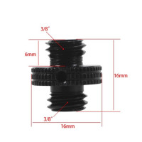 Металлический резьбовой переходник FEICHAO с резьбой штекер-гнездо 1/4 дюйма 3/8 дюйма 5/8 дюйма M8 M6 адаптер для фотоштатива