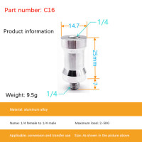 Винт с преобразователем 1/4 на 3/8 винт стойка для вспышки штатив винт конвертирующий Адаптер для крепления камеры фотография Acc для SLR камеры штатив