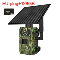 Солнечная охотничья тропа H10, 6 Вт, 4 МП, камера наблюдения за дикой природой 4G, двухстороннее аудио, инфракрасное ночное видение, датчик движения