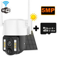 5 МП 4G SIM-карта Солнечная камера Wifi наружная IP CCTV ИК датчик присутствия ночное видение V380 защита безопасности со встроенной батареей