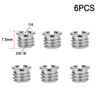 6 шт. винтовая гайка для камеры M6 1/4 до 3/8-16 дюймов преобразующая винтовая шариковая головка быстросъемный винтовой монтажный адаптер для DSLR-камеры монопод