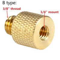 Винт-адаптер для штатива, латунный, с резьбой 3/8 дюйма на 1/4 дюйма