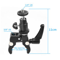 Супер зажим крепления держателя FEICHAO со штативом шаровой головкой для Gopro для SLR DSLR монитора светодиодной вспышки фотовспышки фотокамеры держатель с зажимом