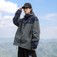 漫渡衝鋒衣外套女2023新款秋季戶外寬鬆休閒防風撞色小個子設計感