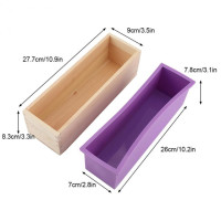 Силиконовая форма для мыла, прямоугольная деревянная коробка с гибкой подкладкой для самостоятельной сборки, форма для булочек ручной работы, инструменты для мыла, простота в использовании