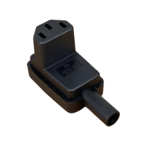 Штепсельная Вилка IEC 320 C13 под углом 90 градусов, 10 А, 250 В, кабель питания, 1 шт.