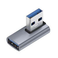 Угловой переходник 90, 270 градусов, USB 3,1, Переходник штекер-гнездо, левый правый вверх вниз угол, USB адаптер, удлинитель