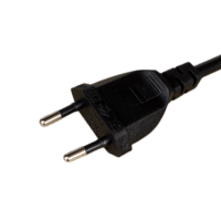 2-контактный штекер для кабеля адаптера IEC 320 C5 для блока питания ноутбука, стандарт ЕС