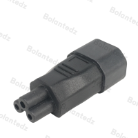 Переходник с вилки C5 на C14 IEC320, 1 шт.