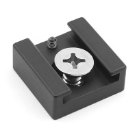 Крепление для холодного башмака с крепежным винтом 1/4 дюйма для камеры крепление для вспышки светодиодсветильник вспышки микрофона адаптер для горячего башмака