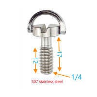 Фиксированный крепежный винт для фотокамеры Dslr 1/4 дюйма с D-образным кольцом БЫСТРОРАЗЪЕМНАЯ пластина адаптер Винт для штатива монопода шаровой головки