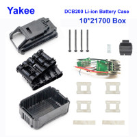 Пластиковый Чехол для литий-ионного аккумулятора DCB200 5/10*21700, защитная печатная плата для зарядки Dewalt, 18 в, 20 в, 8 Ач, ящик для инструментов