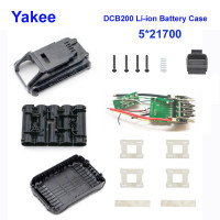 Литий-ионный аккумулятор Yakee DCB200 21700 для Dewalte 18 в, пластиковая стандартная печатная плата защиты зарядки, печатная плата 18 в, 20 в, 8 Ач, ящик для инструментов