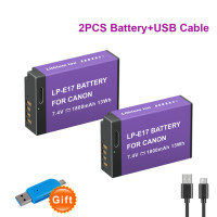 PALO 1800 мАч LPE17 LP E17 LP-E17 батарея с usb-c входом для Canon EOS RP 200 250D M3 M5 M6 750D 760D T6i T6s 800D 8000D 77D