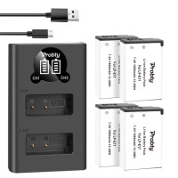 Аккумулятор LPE17 LP E17 LP-E17 + двойное зарядное устройство USB с ЖК-дисплеем для камер Canon EOS 200D M3 M6 750D 760D T6i T6s 800D 8000D Kiss X8i