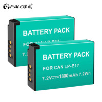 Аккумулятор PALO LPE17 LP-E17 LP E17 + зарядное устройство USB с ЖК-дисплеем для Canon EOS RP 250D 200D M3 M5 M6 750D 760D T6i T6s 800D 8000D 77D Kiss X8i