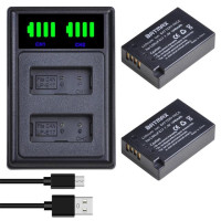 Аккумулятор Batmax с двойным USB-портом для Canon EOS R8 R50 RP R10 200D 250D M3 M5 M6 750D 760D T6i T6s 800D T8i T7i