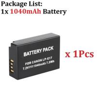 Оригинальный аккумулятор LPE17 LP E17 LP-E17 1040 мАч для камеры Canon EOS RP 200D 250D M3 M5 M6 750D 760D T6i T6s 800D 8000D Kiss X8i