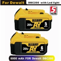 Аккумулятор для электроинструмента DeWalt DCB184 DCB181 DCB182 DCB200 18650, 20 в