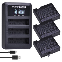 Оригинальный аккумулятор Mijia + зарядное устройство с 3 слотами и светодиодным индикатором для экшн-камеры Xiaomi Mijia 4k Mini, Xiaomi Mijia RLDCD1FM