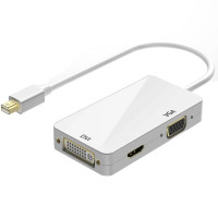 Адаптер 3 в 1 Mini DP для порта дисплея HDMI-совместимый адаптер VGA DVI Mini DP кабель конвертер для MacBook Pro Air Mini порт дисплея