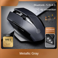 Мышь Компьютерная M6P эргономичная Беспроводная игровая со светящимися USB-портами