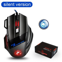 Проводная игровая мышь PC Gamer Mouse RGB Silent Mouse 5500 DPI эргономичная USB Mause с подсветкой 7 кнопок для ПК ноутбука компьютера