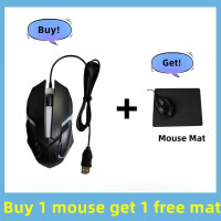 Цветная Оптическая Проводная компьютерная мышь, светящаяся компьютерная мышь 1600DPI, USB Проводная мышь, фотоэлектрическая мышь для офиса