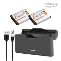Аккумуляторная батарея 1800 мАч, зарядное устройство, зарядное устройство с картой памяти TF для Sony NP-BX1, NP BX1 аккумулятор, HX300 HX400 HX50 HX60 GWP88 AS15 ZV-1F/W
