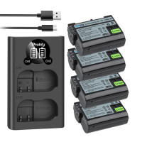 EN-EL15 EN EL15 EL15A EN-EL15C аккумулятор 2800 мАч + светодиодный USB-порт зарядного устройства для Nikon Z8, Z6, Z6 II, Z7, Z7II D780, D850, D7500, D500