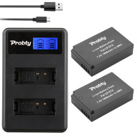 Литий-ионный аккумулятор 1800 мАч LP-E12 LP E12 LPE12 + двойное зарядное устройство USB с ЖК-дисплеем для Canon EOS M50, EOS M100,100D Kiss X7 Rebel SL1