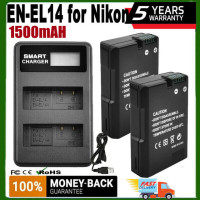 Аккумулятор для фотоаппарата Nikon D5500 D5600 D3400 D3500 D5100 D5200 D5300 D3100 D3200 D3300 P7700 P7800 аккумулятор