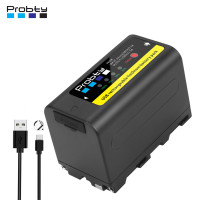 USB-выход на 6800 мА · ч Φ F750 F730 NP-F780 Аккумулятор со светодиодным индикатором питания для Sony NP F960 F970 NP-F770 V1J z1 NPF770