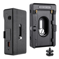 Металлическая пластина адаптера зарядного устройства NP-F для аккумулятора, 12 В постоянного тока, 8 В постоянного тока, USB-C 30 Вт, выход PD 1/4 дюйма для стандартного аккумулятора F750, F970 для BMPCC