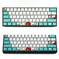 Новинка корейский/русский 71 клавиши Sea Coral Ukiyo-e клавиатура с сублимационной печатью OEM механическая клавиатура Keycap для GH60 XD64 DZ60 GK61 GK64