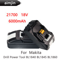 Литий-ионная аккумуляторная батарея 21700 18 в 6000 мАч для Makita Drill Power Tool BL1840 BL1845 BL1860