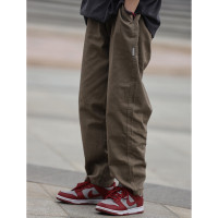 Nobodyknows夏季日系復古新款直筒寬鬆百搭休閒潮ins男女工裝長褲