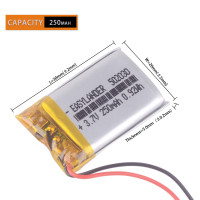 502030 3,7 V 250mah литий-полимерная аккумуляторная батарея для MP3 GPS TWS Bluetooth гарнитура Xiaomi Air2 батарейный отсек