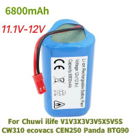 Литий-ионный аккумулятор 11,1 В 6800 мАч 12 В для Chuwi ilife V1 V3 X3 V3 V5 X5 V5S CW310 ecovacs CEN250 Panda BTG90