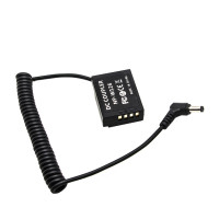 W126 фиктивный Аккумуляторный соединитель-адаптер с разъемом постоянного тока, спиральный пружинный кабель для Fujifilm Fuji, сменный CP-W126 NP-W126