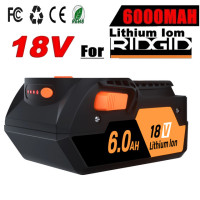 Литий-ионный аккумулятор для RIDGID AEG R840087, 18 в, 6,0 Ач, R840085 L1815R L1850R L1830R R840083 Series, беспроводной электроинструмент