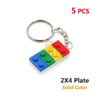 Креативный красочный 2x4 2x6 2x8 пластина 2x2 2x3 2x4 кирпичный Брелок «сделай сам» подвесное кольцо цепочка Строительные блоки совместимы со всеми брендами игрушек 3917