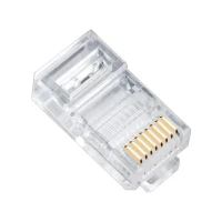 Позолоченный сетевой модульный штекер, обжимной разъем для кабеля Ethernet RJ45, панель CAT5 LAN, Интернет-кафе, компьютеры, роутеры