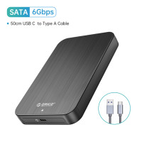 Чехол для жесткого диска ORICO 6 Гбит/с, 2,5 дюйма, SATA на USB 3,1, совместим с жестким диском 7 мм-9,5 мм, 2,5 дюйма, бокс для жесткого диска и SSD SATA III / II / I