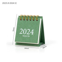 Настольный мини-календарь 2024, портативное креативное украшение для записей, маленькие свежие шикарные настольные календарь, ежемесячный планировщик, товары для студентов