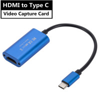 Портативная видеокарта HD 1080P HDMI-совместимая с Type C Type-C к HDMI, видеозахват для ПК, игровой камеры, записи в реальном времени