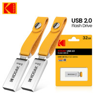 Новый металлический флэш-накопитель KODAK, usb 2,0, флэш-накопитель 32 ГБ, 64 ГБ, мини U-diskb памяти, usb 2,0, высокоскоростной для ПК, автомобилей, landyard, для ключей