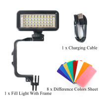 Подводная Водонепроницаемая светодиодная вспышка для дайвинга на 40 м для Gopro Hero 11 9 10 Dji OSMO Action 3, заполняющая лампа, аксессуары для камеры